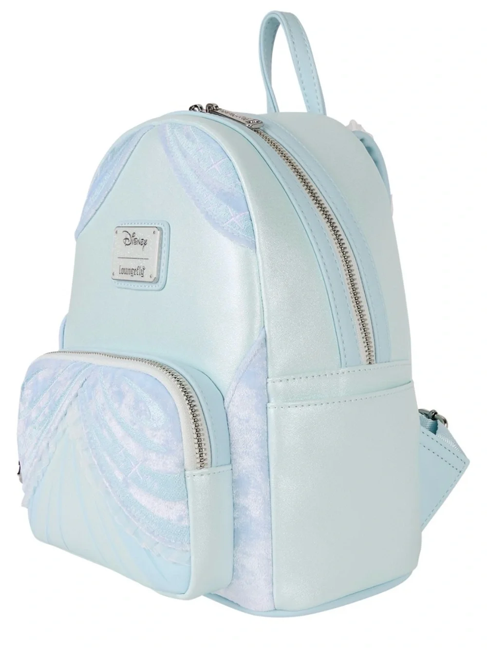 Loungefly Pastel Blue Iridescent Mini Backpack
